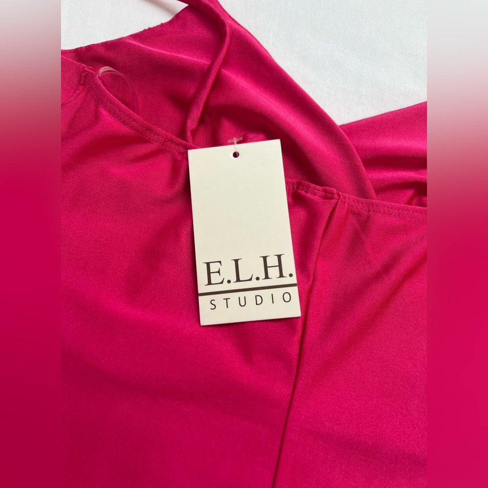 NWT-E.L.H Studio Pink Mini Dress. - Picture 4 of 7